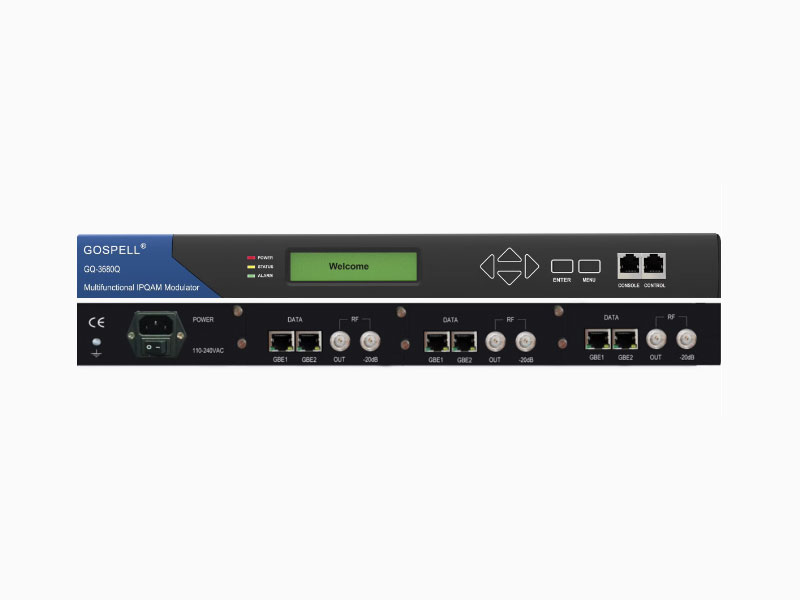 高斯贝尔多功能模块式IPQAM调制器 GQ-3680Q